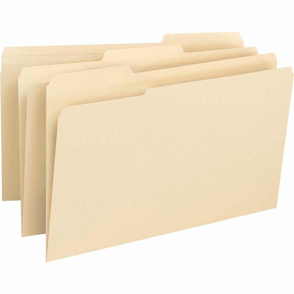 Image of Business Source File Folder, Legal, 3/4" Exp., 14PT, 1/3", 50/BX, Manila