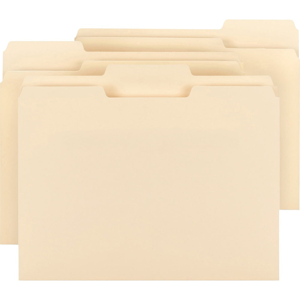 Image of Business Source File Folder, Letter, 9.5 pt, 1/3 Cut, 3/4" Exp., 150/BX, MLA