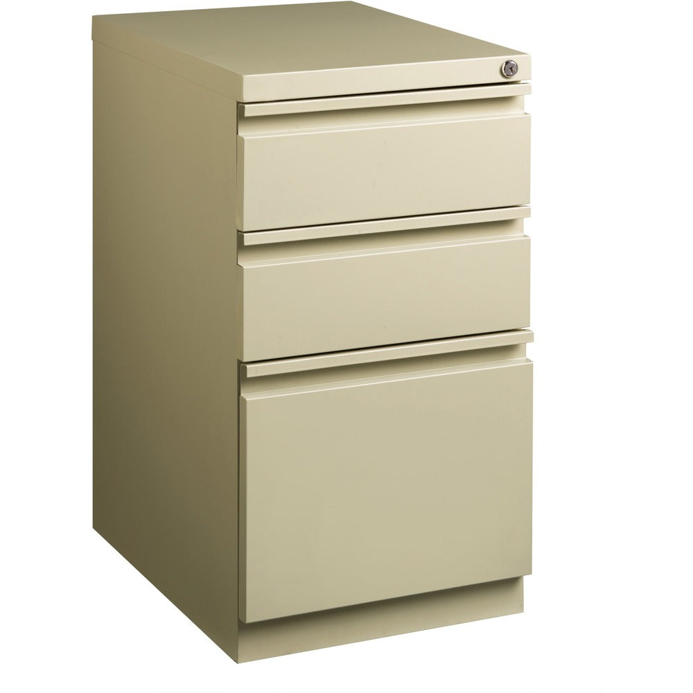 Image of Lorell Pedestal File, B/B/F, Mobile, 15"x19-7/8"x27-3/4", Putty