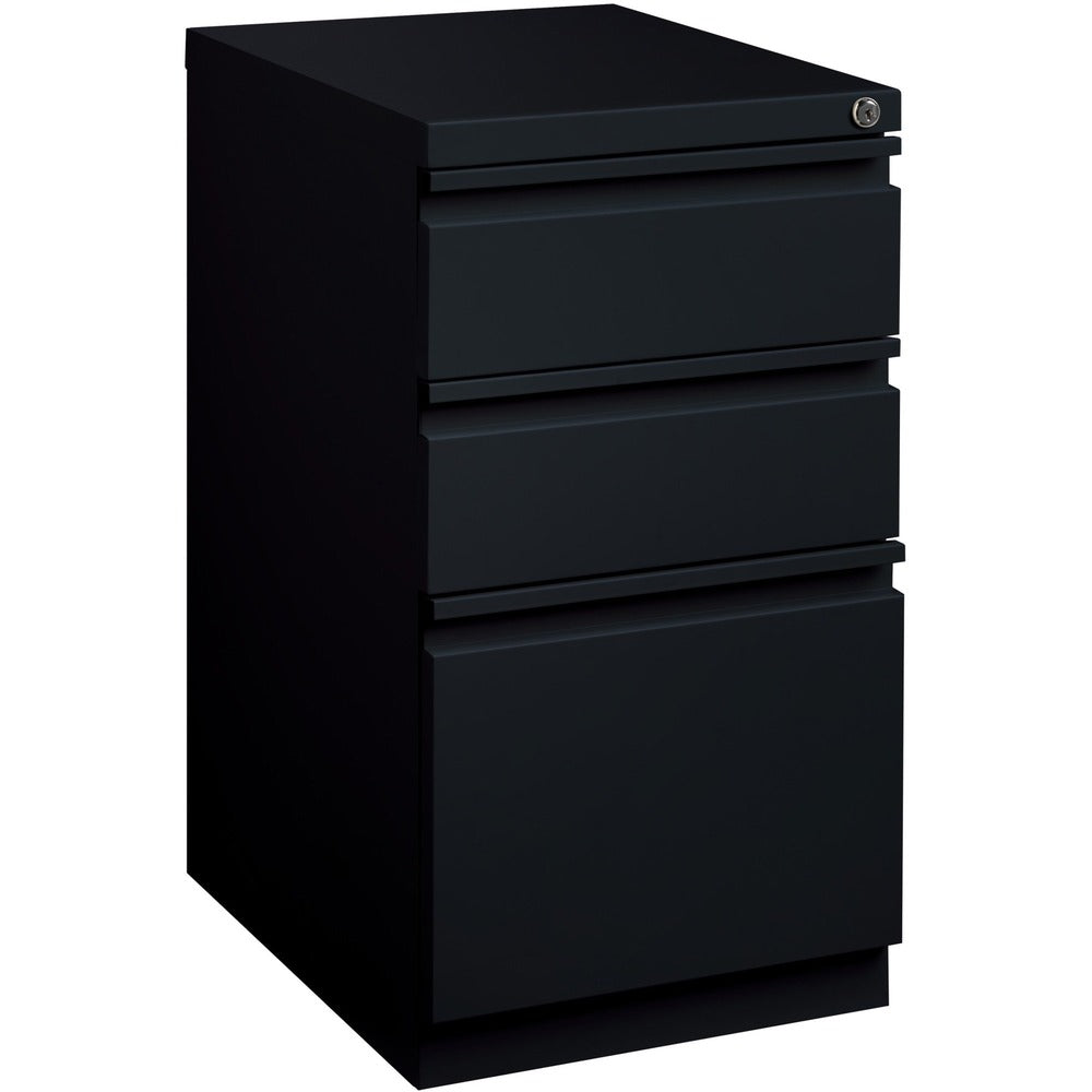 Image of Lorell Pedestal File, B/B/F, Mobile, 15"x19-7/8"x27-3/4", Black