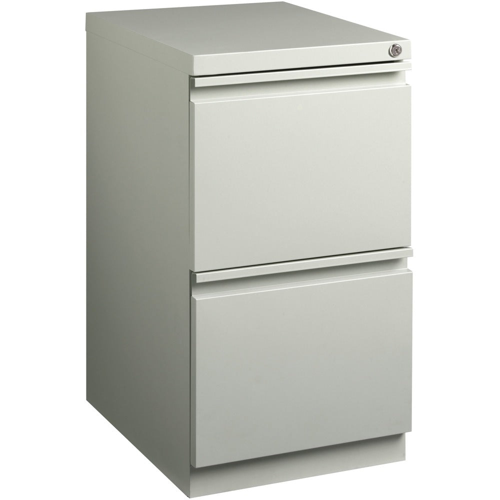 Image of Lorell Pedestal File, F/F, Mobile, 15"x19-7/8"x27-3/4", Light Gray