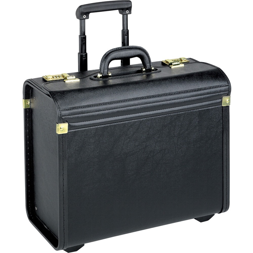 Image of Lorell Catalog Case w/Wheels, Oversized, 22"x8"x14", Black