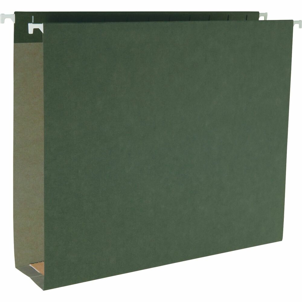 Image of Business Source Hanging File Folders, Ltr, 1/5 Tab, 2" Exp, 25/BX, SDGN