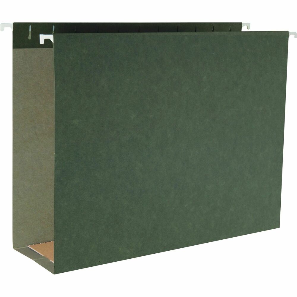 Image of Business Source Hanging File Folders, Ltr, 1/5 Tab, 3" Exp, 25/BX, SDGN