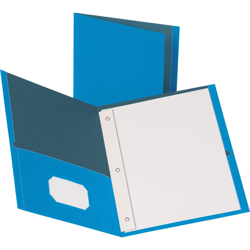 Image of Business Source 2-Pocket Folders, 100 Sh Cap, Ltr, 9-1/2"x11", 25/BX, LBE