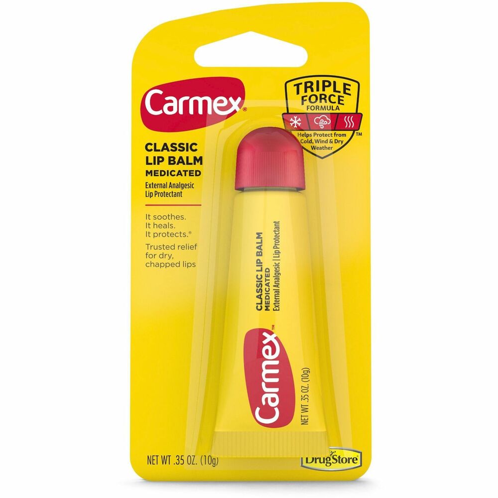 Image of LIL' Drug Store Carmex Original Lip Balm, Tube, .35oz., 6/BX, Cherry