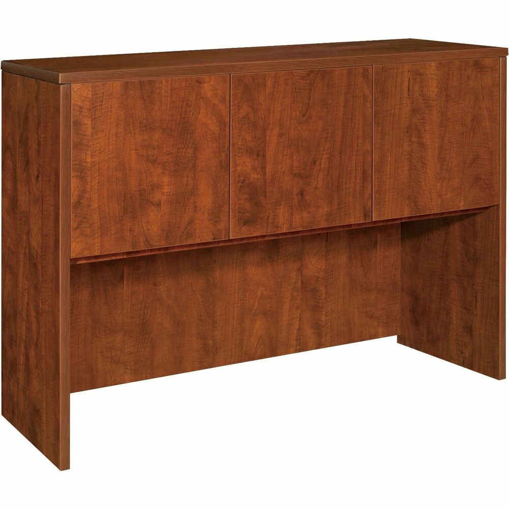 Image of Lorell Hutch w/Doors, 60"x15"x36", Cherry