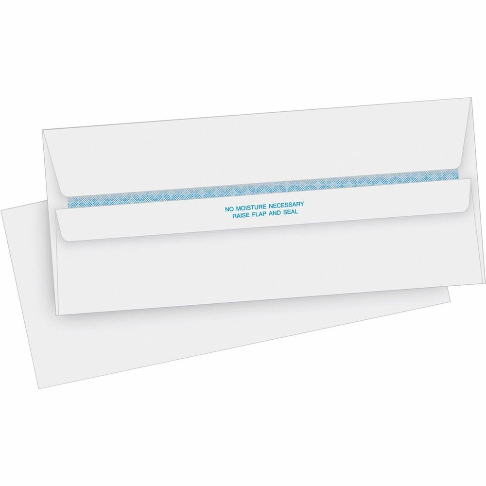 Image of Business Source Self Seal Envelopes, Tint, No.10, 4-1/2"x9-1/2", 500/BX,WE