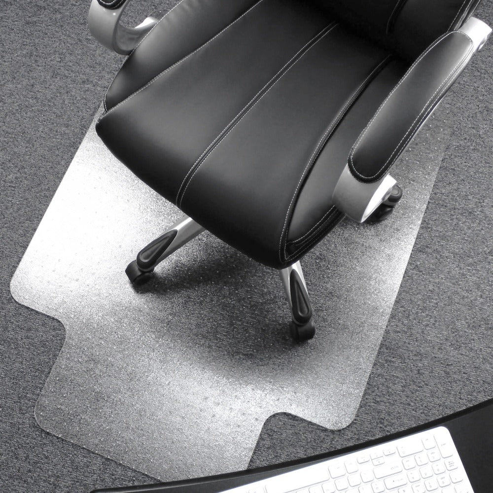 Image of FloorTex Chairmat, High Pile, 47"x35", Lip 10"x20", Clear