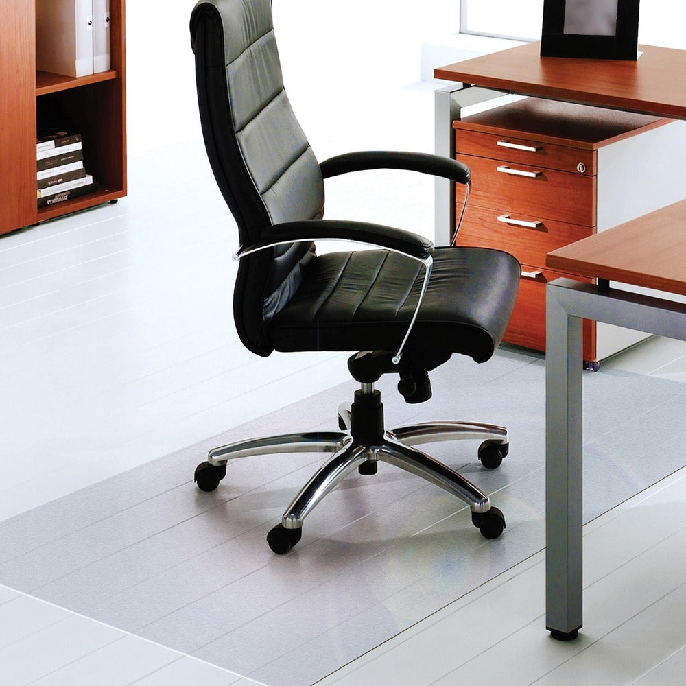 Image of FloorTex Chairmat, Hard Floor, Low/Med Pile, Rectangular, 60"x118",CL