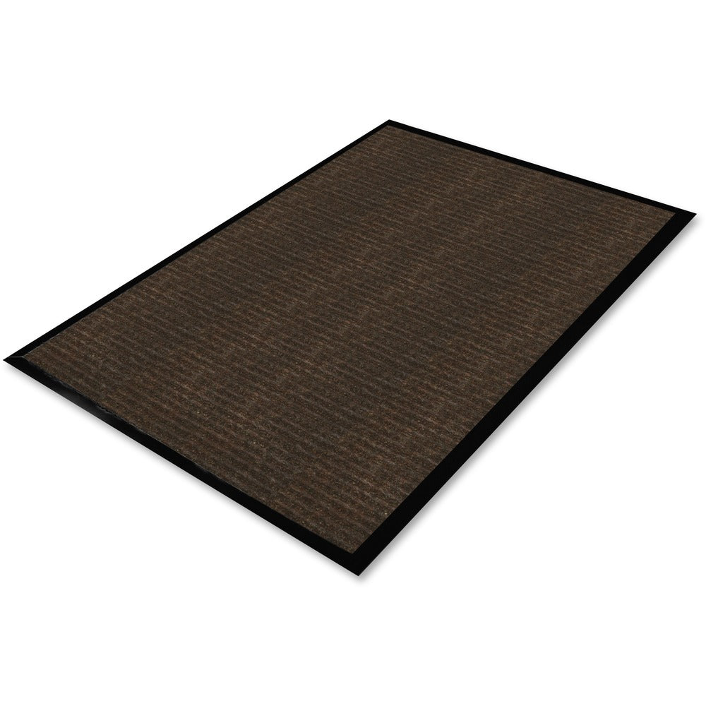 Image of Genuine Joe Dual Rib Indoor Mat, f/Hard Surface, 4'x6', Chocolate