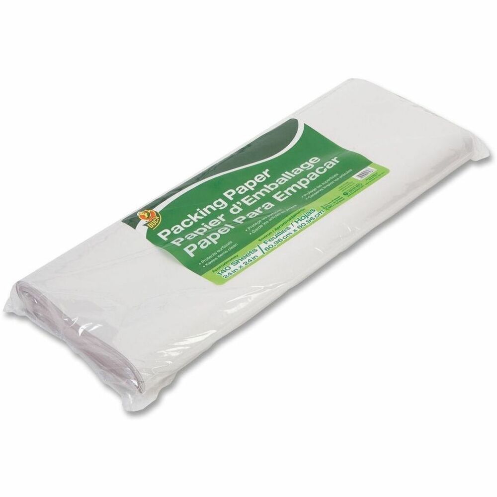 Image of Duck Brand Packing Paper, 24"x24", 120/PK, White
