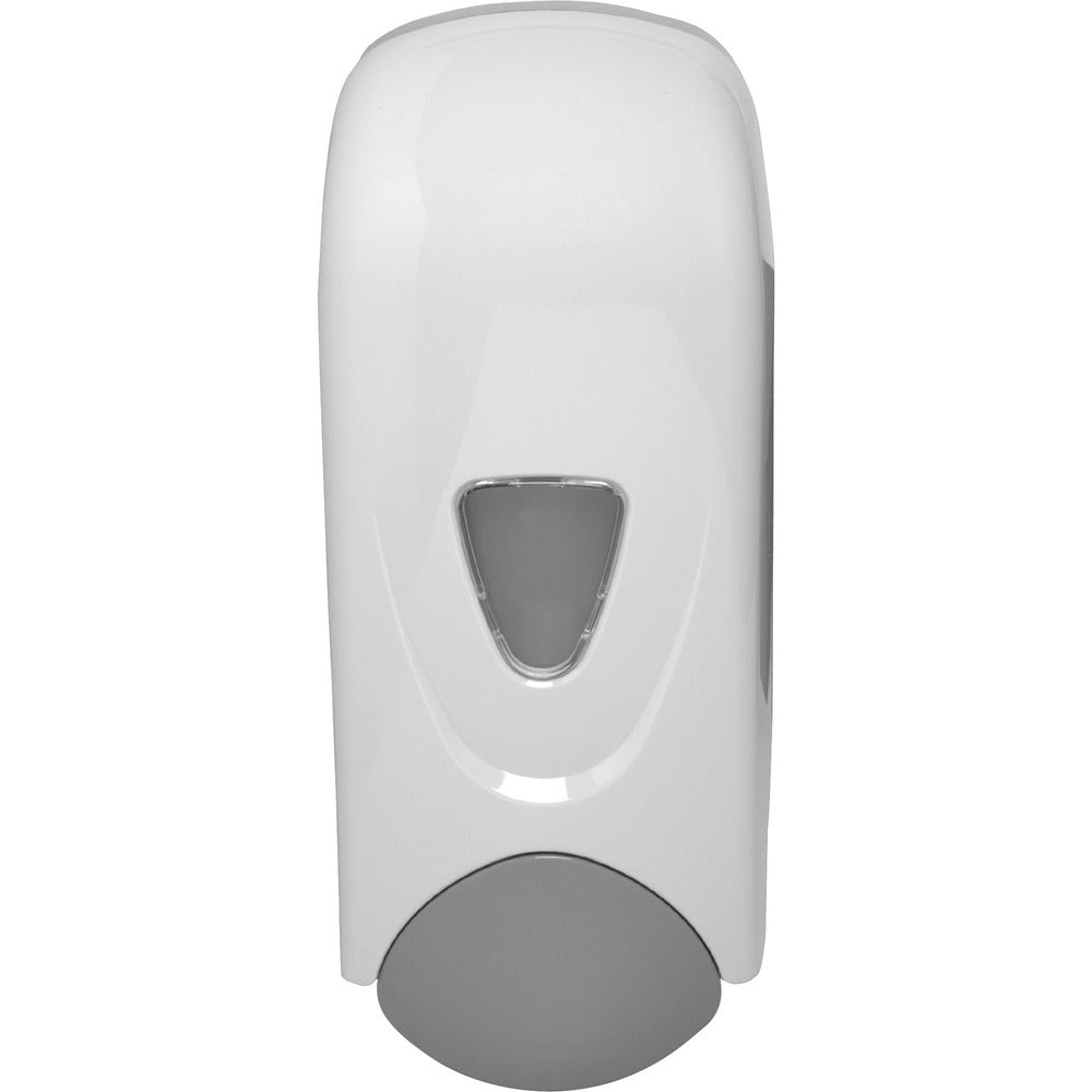 Image of Genuine Joe Dispenser, Foam Soap, Plastic, 1000ml, White/Gray