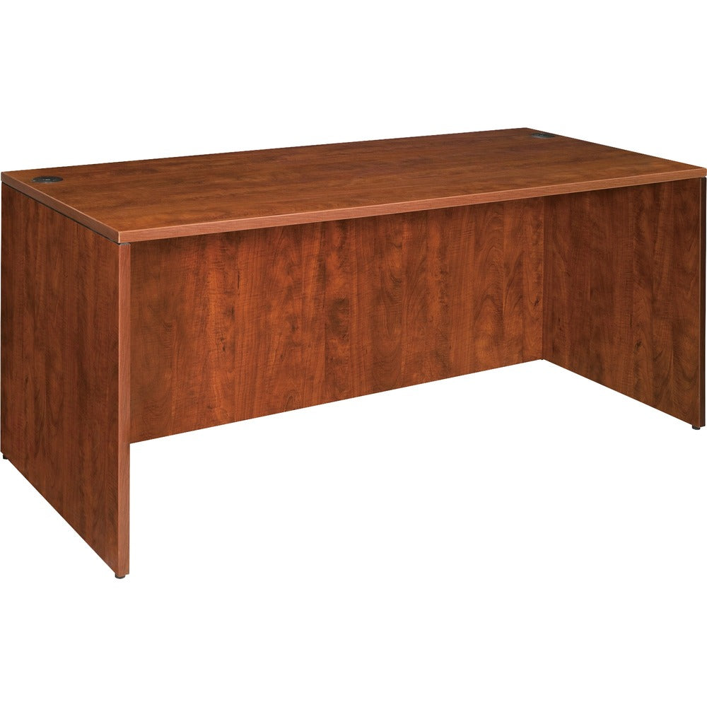 Image of Lorell Desk Shell, 48"x24"x29-1/2", Cherry