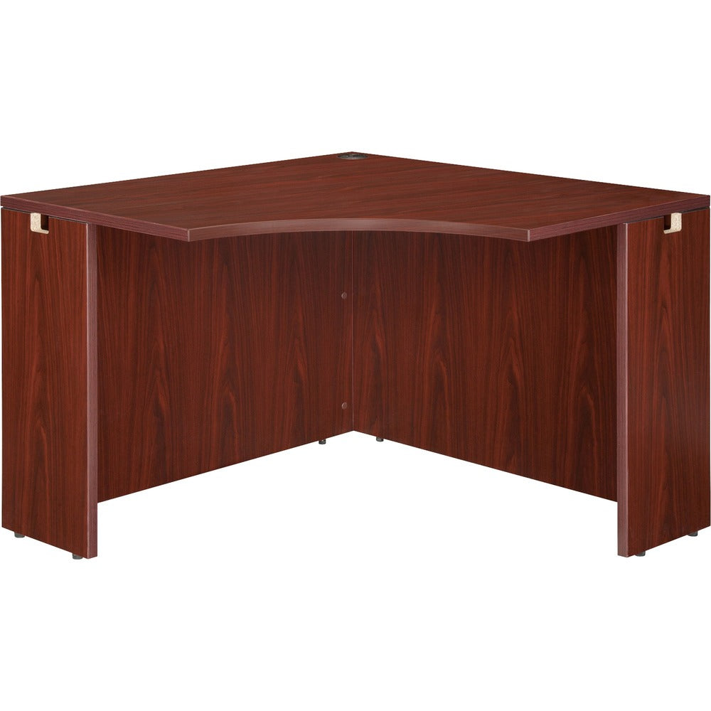 Image of Lorell Corner Desk, 42"x42"x24"x29-1/2", Mahogany