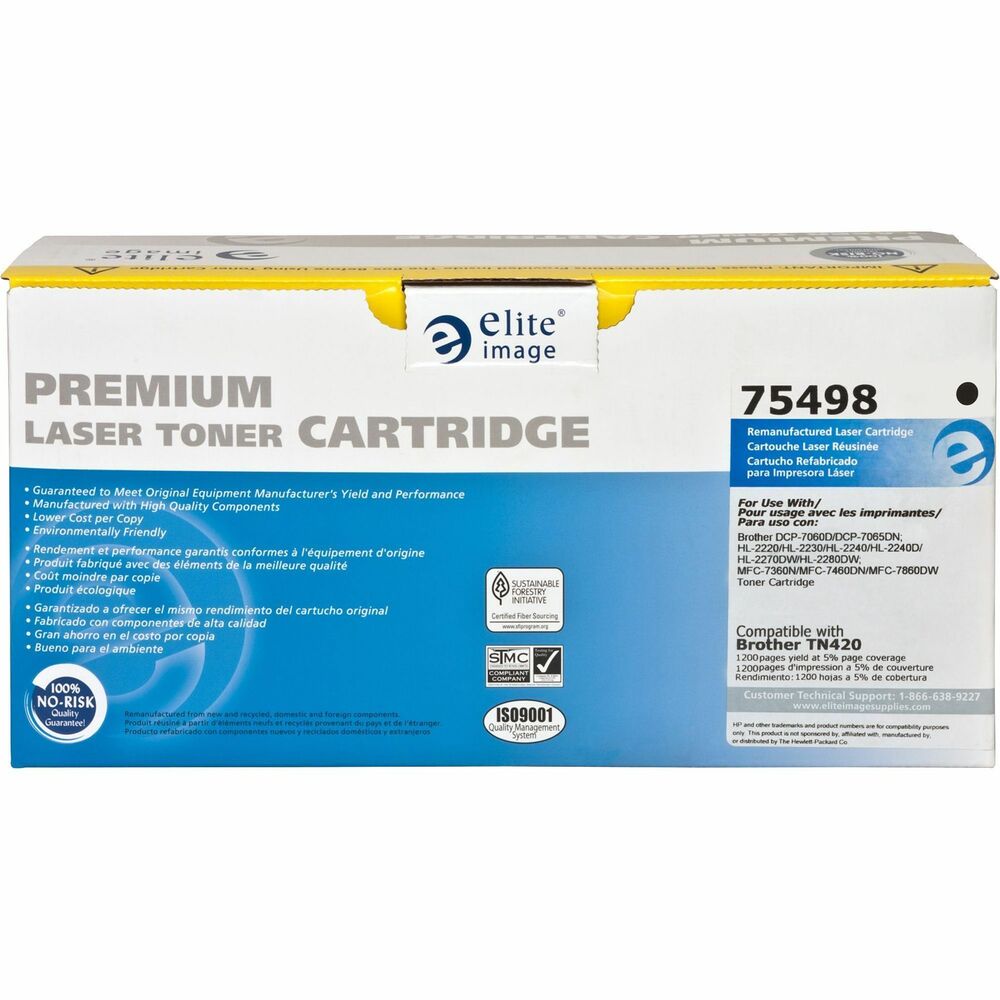 Image of Elite Image Toner Cartridge, 1,200 Page Yield, Black