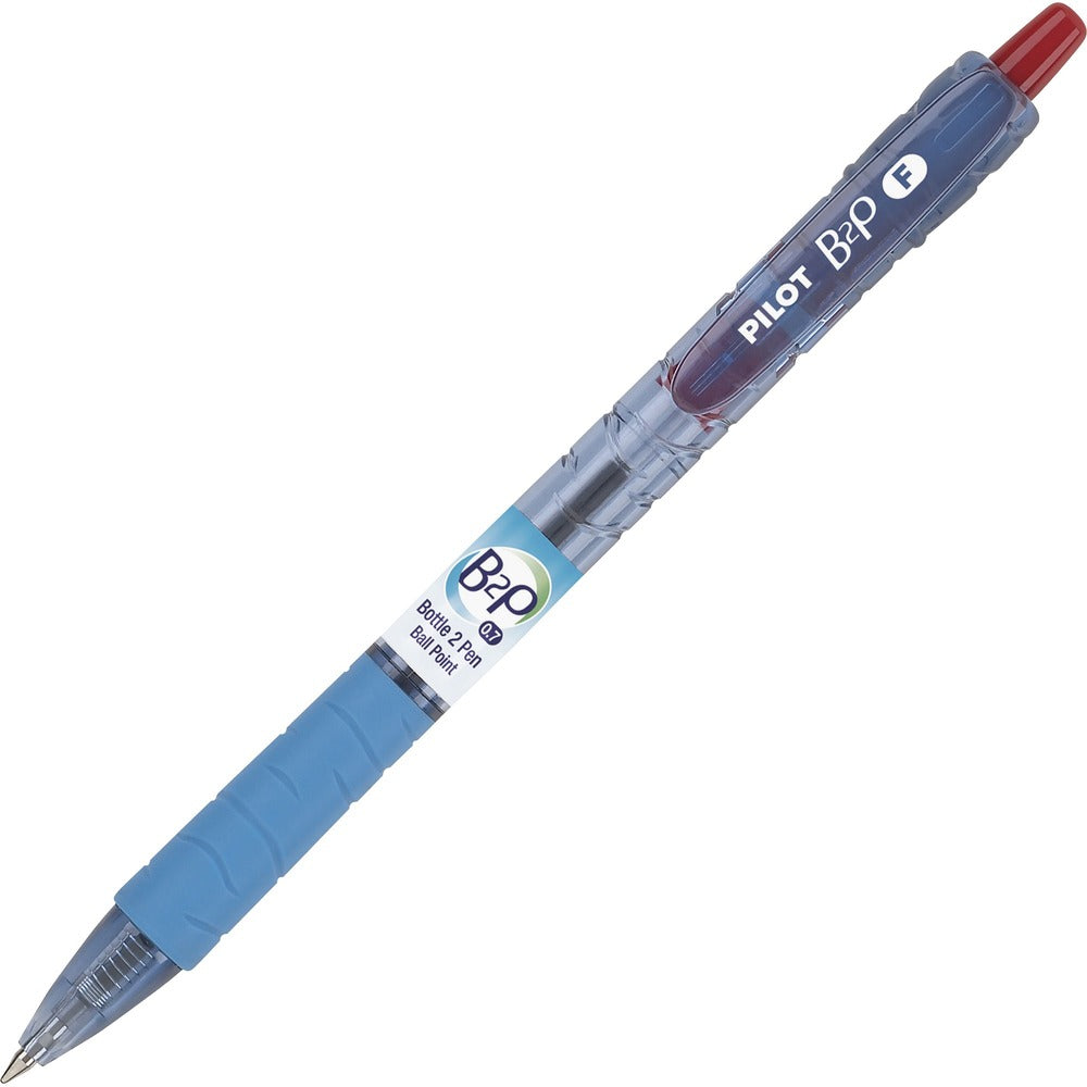 Image of Pilot Ballpoint Pen, Retractable, Fine Pt,1 DZ, CL/RD Ink