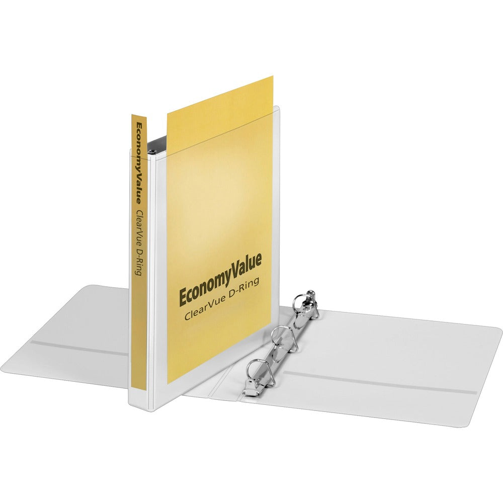 Image of Cardinal View Binder, D-Ring, XtraLife Hinge, 1" Capacity, White