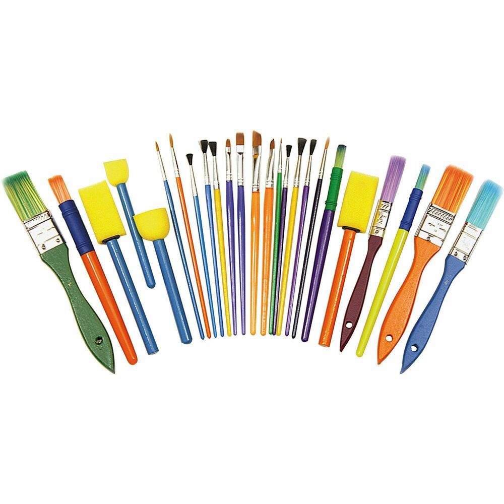 Image of Pacon Starter Brush Set, 25 Brushes/ST, Assorted