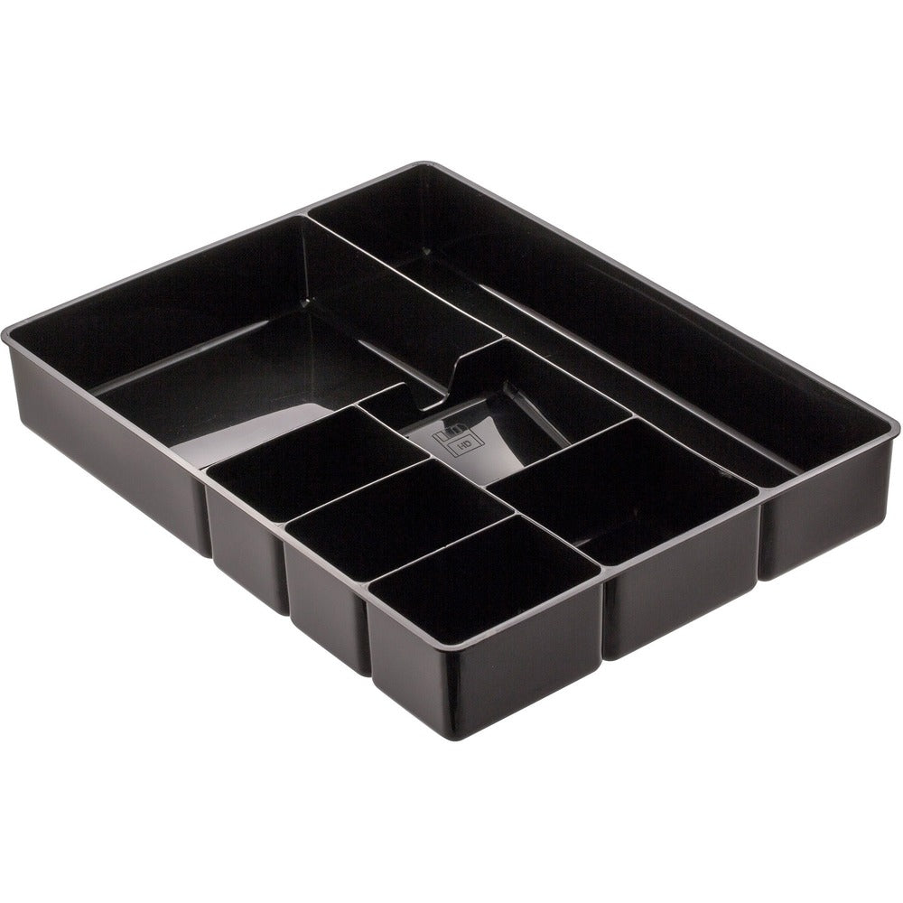 Image of Officemate Deep Desk Drawer Organizer Tray, 9-Comp, Black