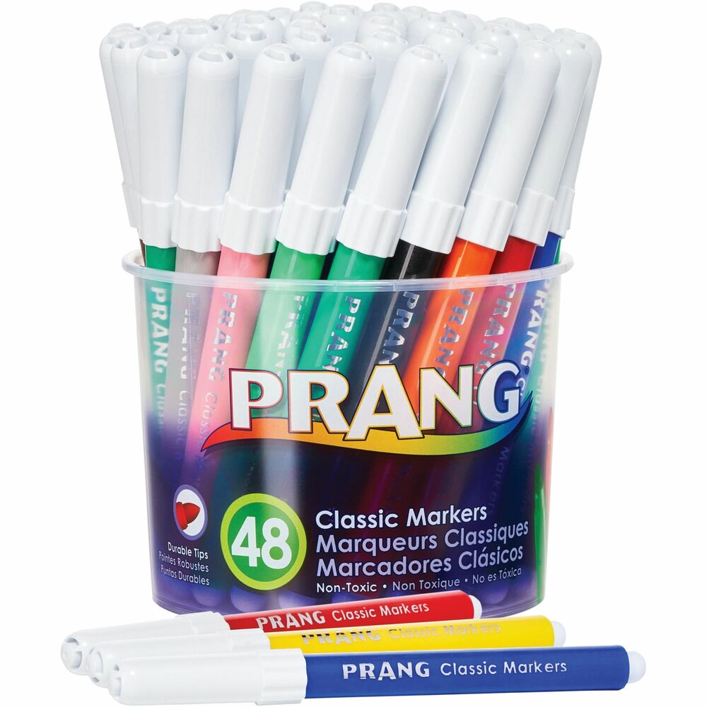 Image of Dixon Ticonderoga Company Art Markers, Nontoxic, Bullet Pt, 48/ST, Assorted