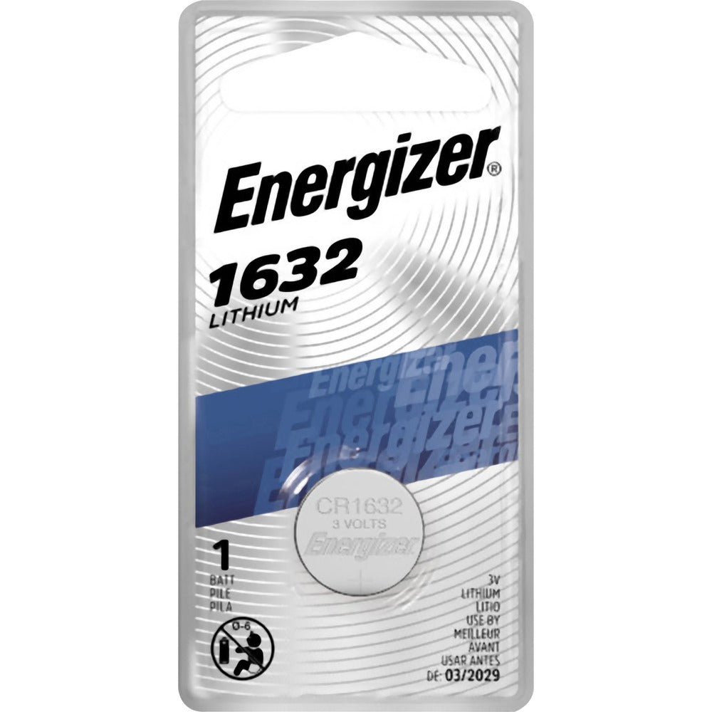Image of Eveready Battery Co Inc Battery, Coin, Lithium, 1632, 3 Volt, Silver