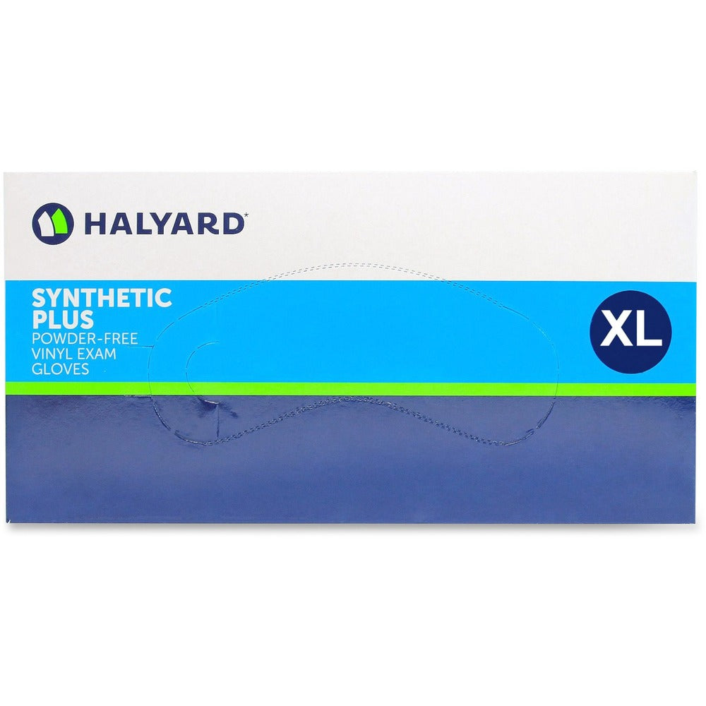 Image of Halyard Health Powder-Free Exam Gloves, Non-Latex, X-Large, 90/BX, Clear