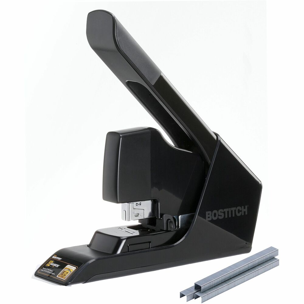 Image of Bostitch (Stanley Bostitch) Stapler, Heavy-Duty, w/Staples, 130Sht Cap, Black