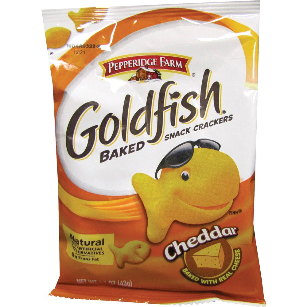 Image of Campbell's Baked Goldfish Crackers, 1.5oz., 72/CT, Cheddar