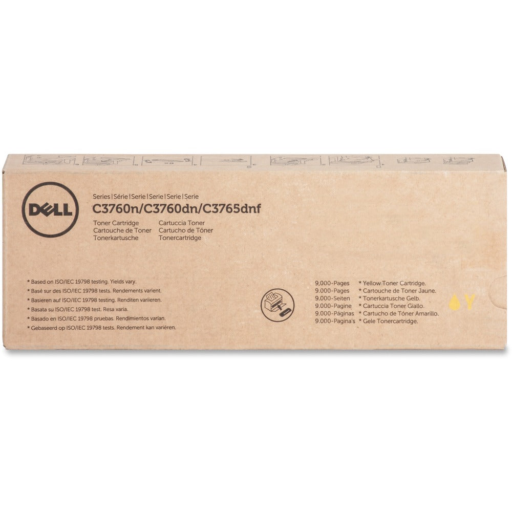 Image of Dell Computer Toner Cartridge, f/C3760/3765, 9000 Page Extra High Yld, YW