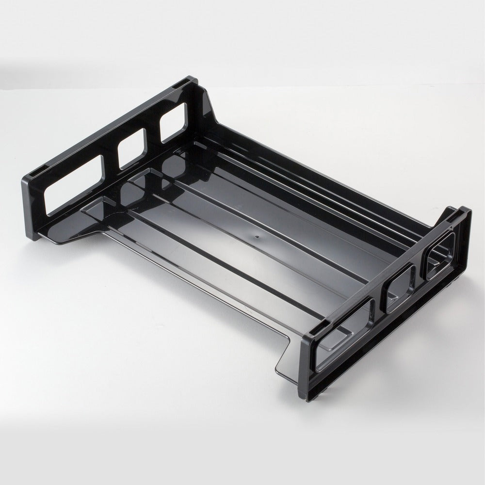 Image of Officemate Side-Loading Letter Tray, 13-3/16"x9"x2-3/4", Black