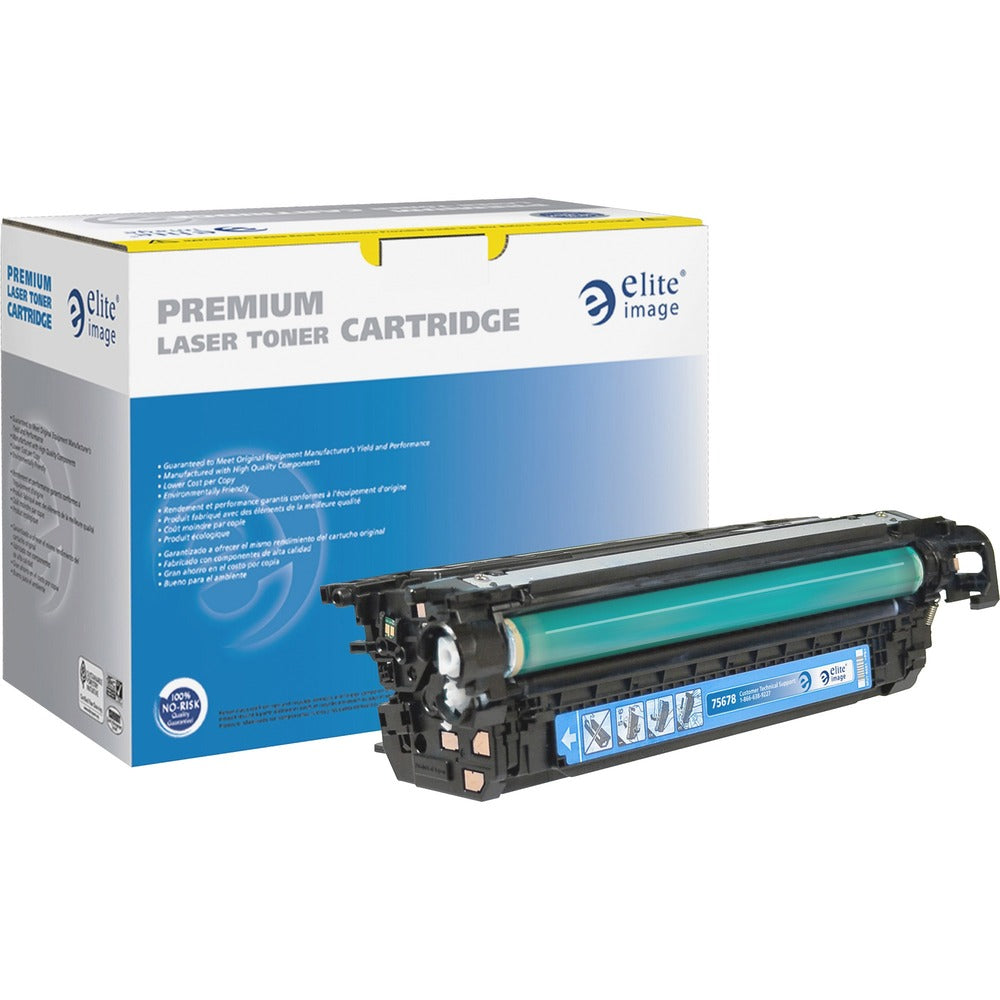 Image of Elite Image Toner Cartridge, r/ HPCE261A, 11,000 Page Yield, Cyan