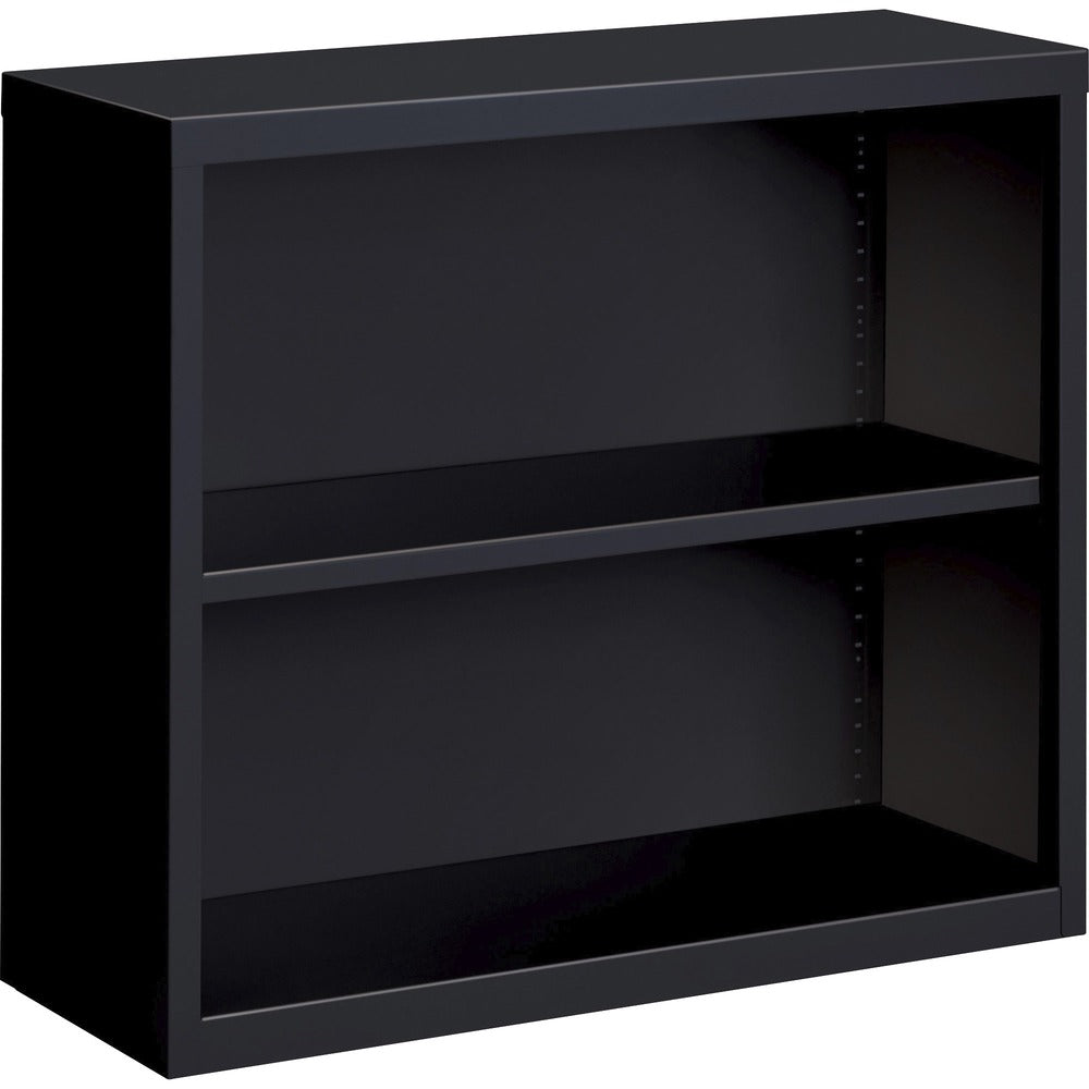 Image of Lorell Bookcase, 2-Shelf, Steel, 34-1/2"x12-5/8"x30", Black