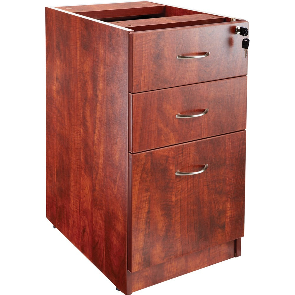 Image of Lorell Fixed Pedestal, B/B/F,16"x22"x28-1/4", Cherry