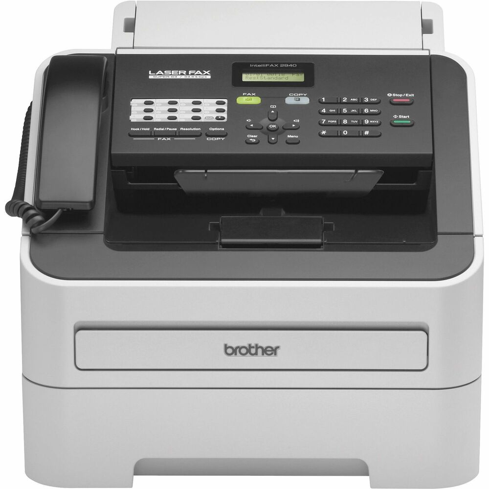Image of Brother Laser Fax, 250 Sht Cap, 14"x14-3/5"x12-1/5", GYBK
