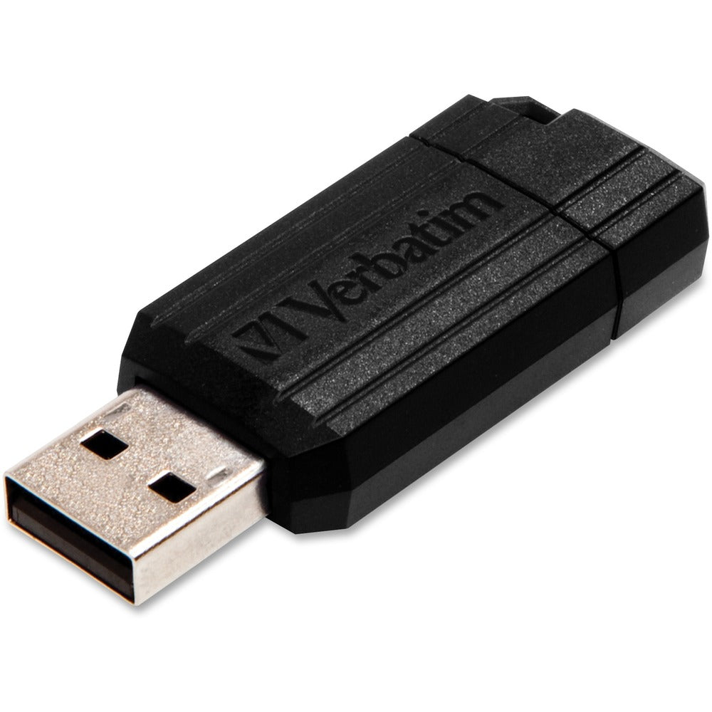 Image of Verbatim USB 2.0 Drive, Push-Pull Slide, 8GB, Black