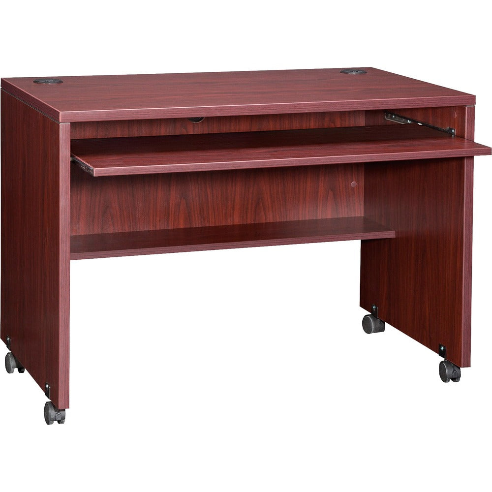 Image of Lorell Computer Workstation, 41-3/8"x23-5/8"x29-1/2", Mahogany