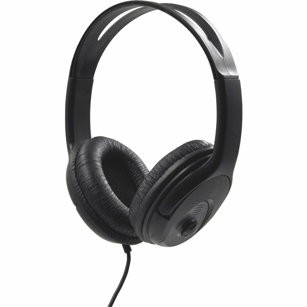 Image of Compucessory Stereo Headset, w/Microphone, 47.2" Cord, Black/Red