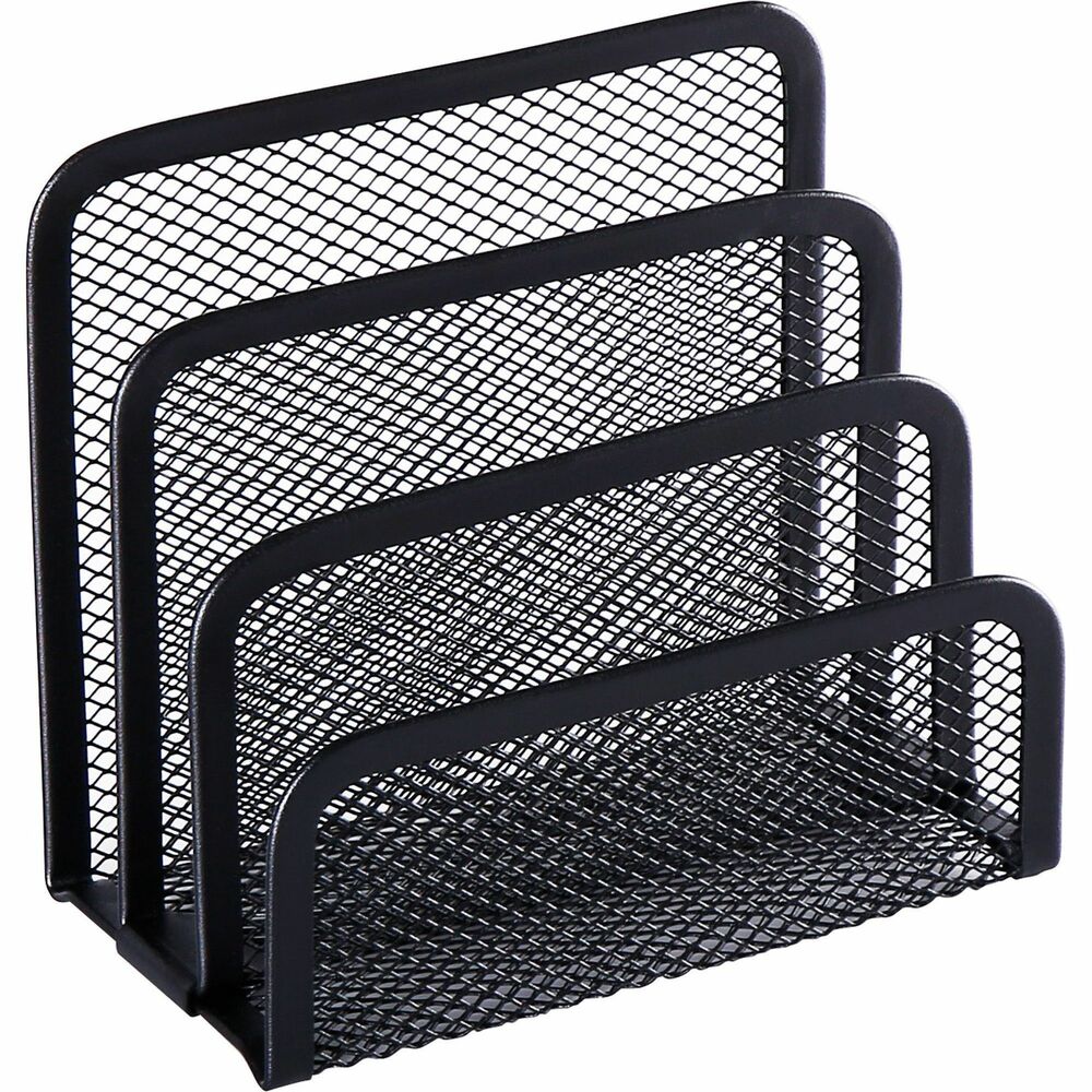 Image of Lorell Vertical Sorter, 5-5/8"x3-1/8"x5-1/4", Black Mesh