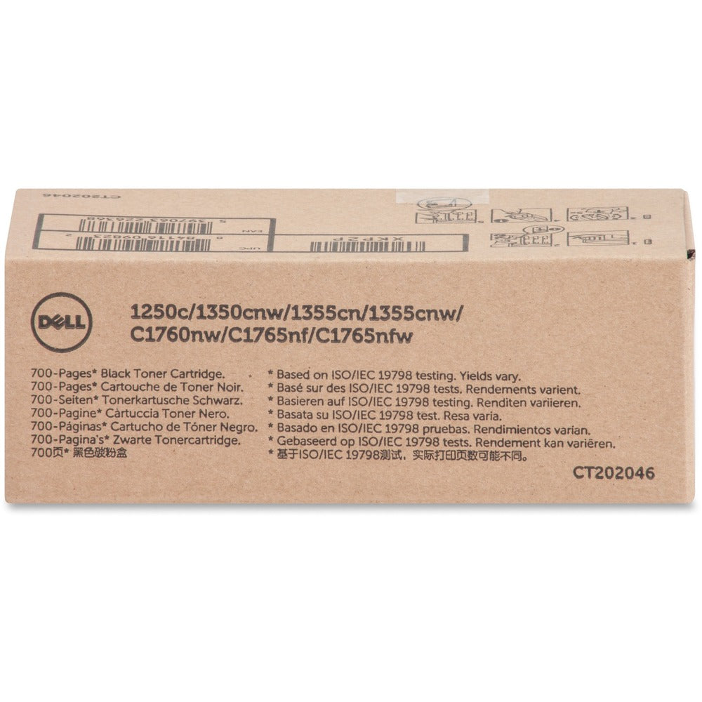 Image of Dell Computer Toner Cartridge, f/1250/1350, 700 Page Yield, Black