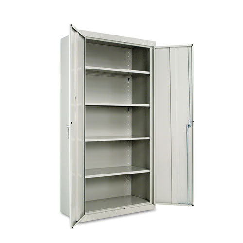 Image of Alera® Assembled 72" High Heavy-Duty Welded Storage Cabinet, Four Adjustable Shelves, 36w X 18d, Light Gray