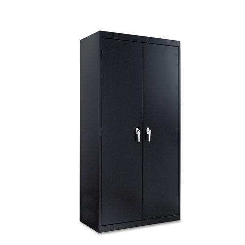 Image of Alera® Assembled 72" High Heavy-Duty Welded Storage Cabinet, Four Adjustable Shelves, 36w X 18d, Black
