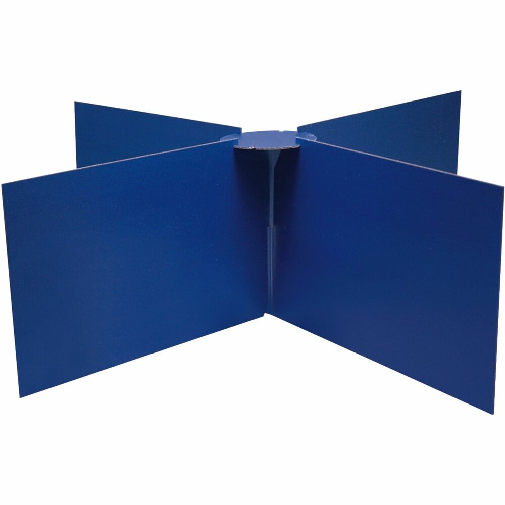 Image of Pacon Round Table Privacy Board, 48"x14", Blue