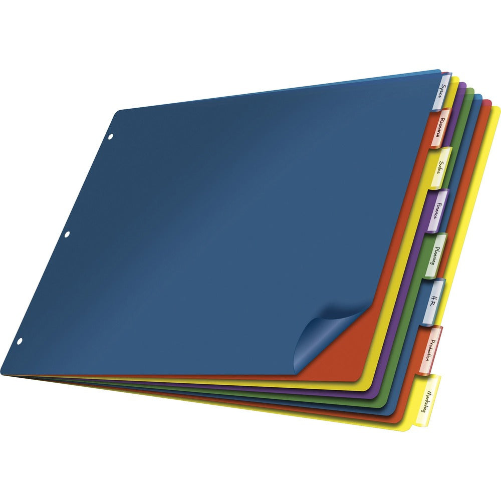 Image of Cardinal Insertable Tab-Divider, 8-Tab, 11"x17", Multi