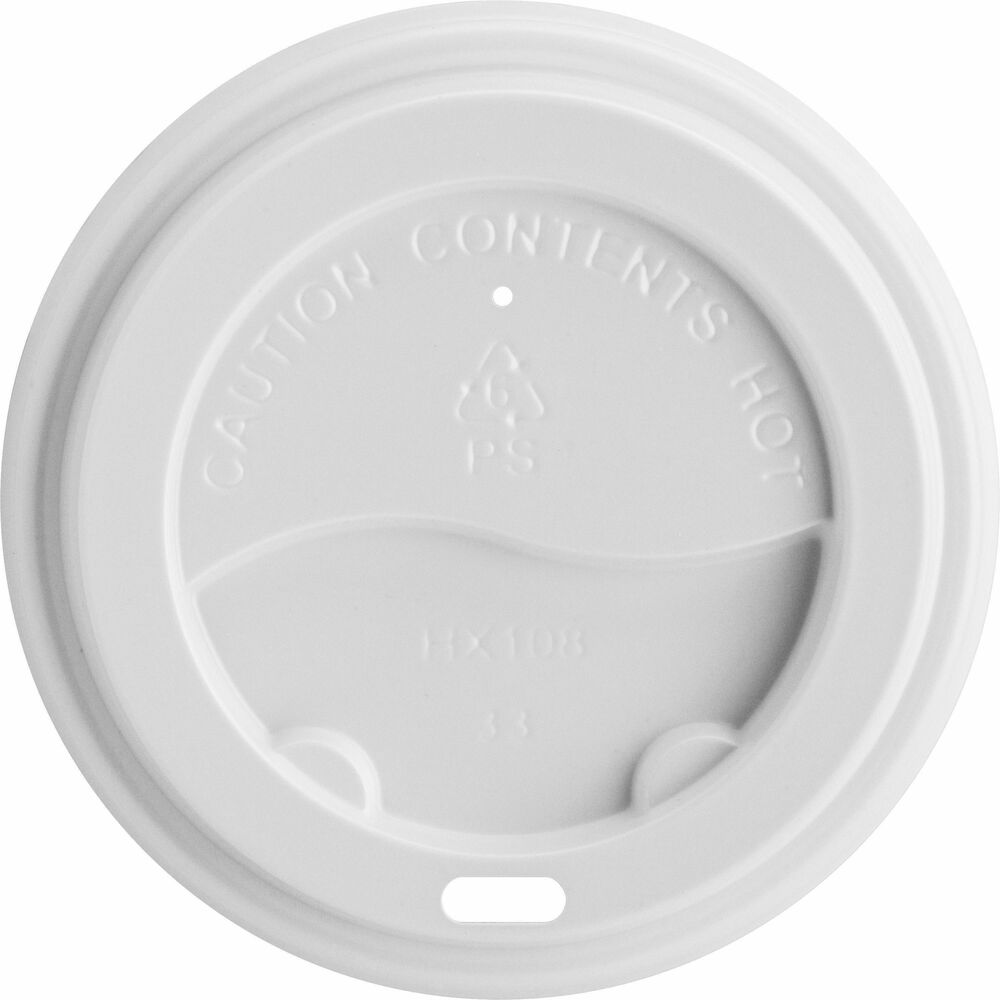 Image of Genuine Joe Ripple Cup Lid, 10-16oz., 50/PK, White