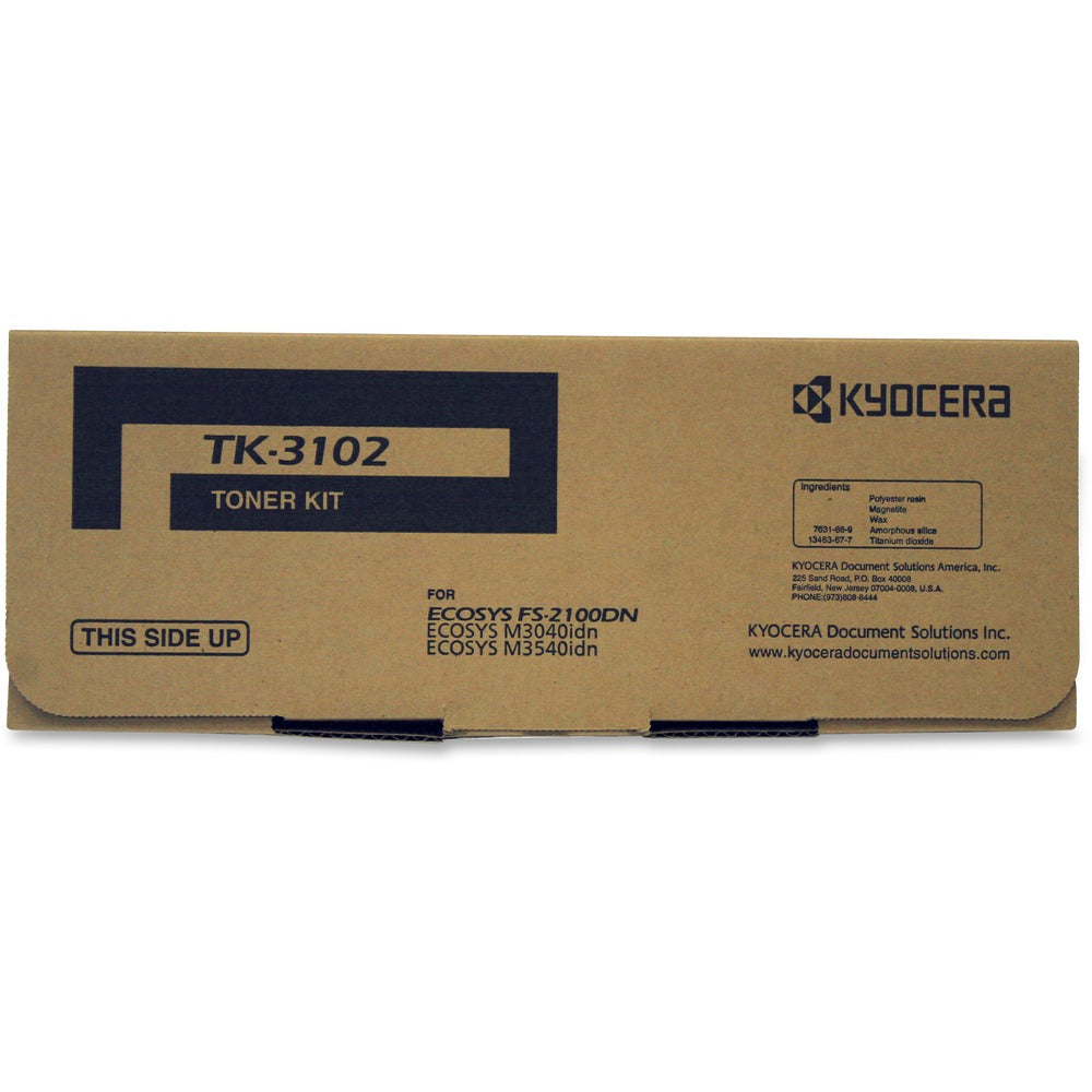 Image of Kyocera Toner Cartridge, f/ 2100/3040, 12,500 Page Yield, Black