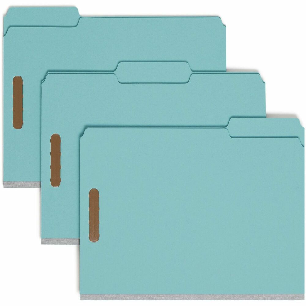 Image of Smead Fastener Folder, 2" Exp, 1/3-cut Tab, Letter, 25/BX, BE