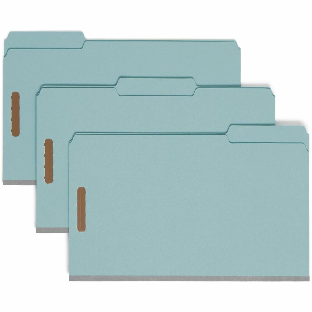 Image of Smead Fastener Folder, 1" Exp, 1/3-cut Tab, Legal, 25/BX, BE