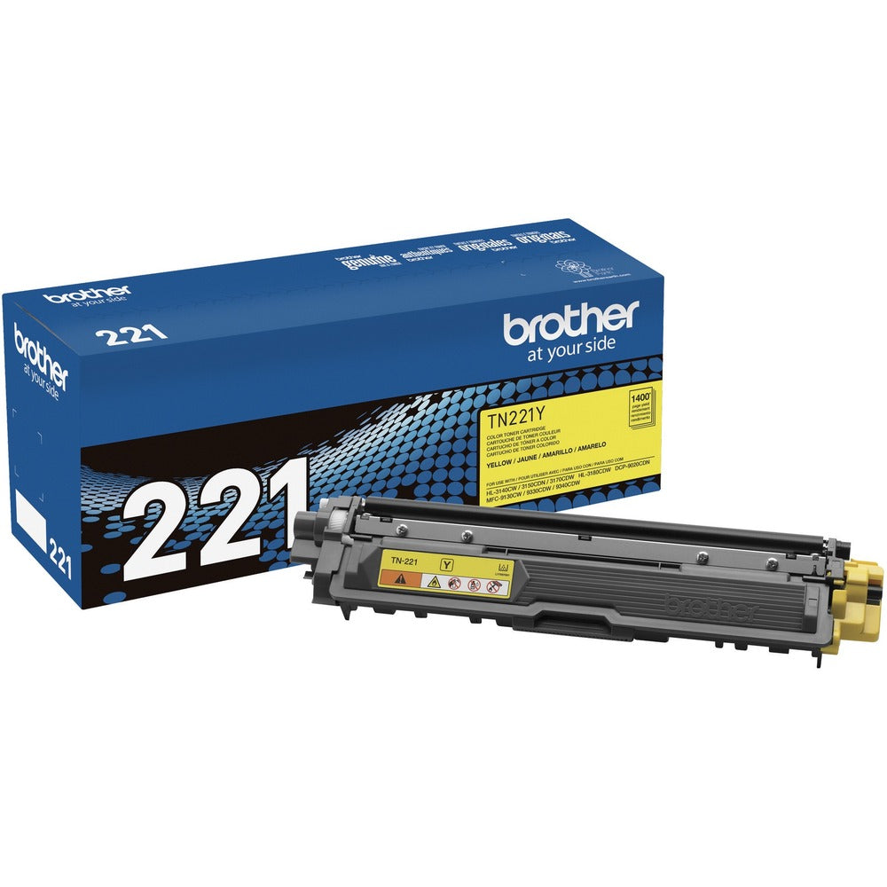 Image of Brother Toner Cartridge, 1400 Page Yield, Yellow