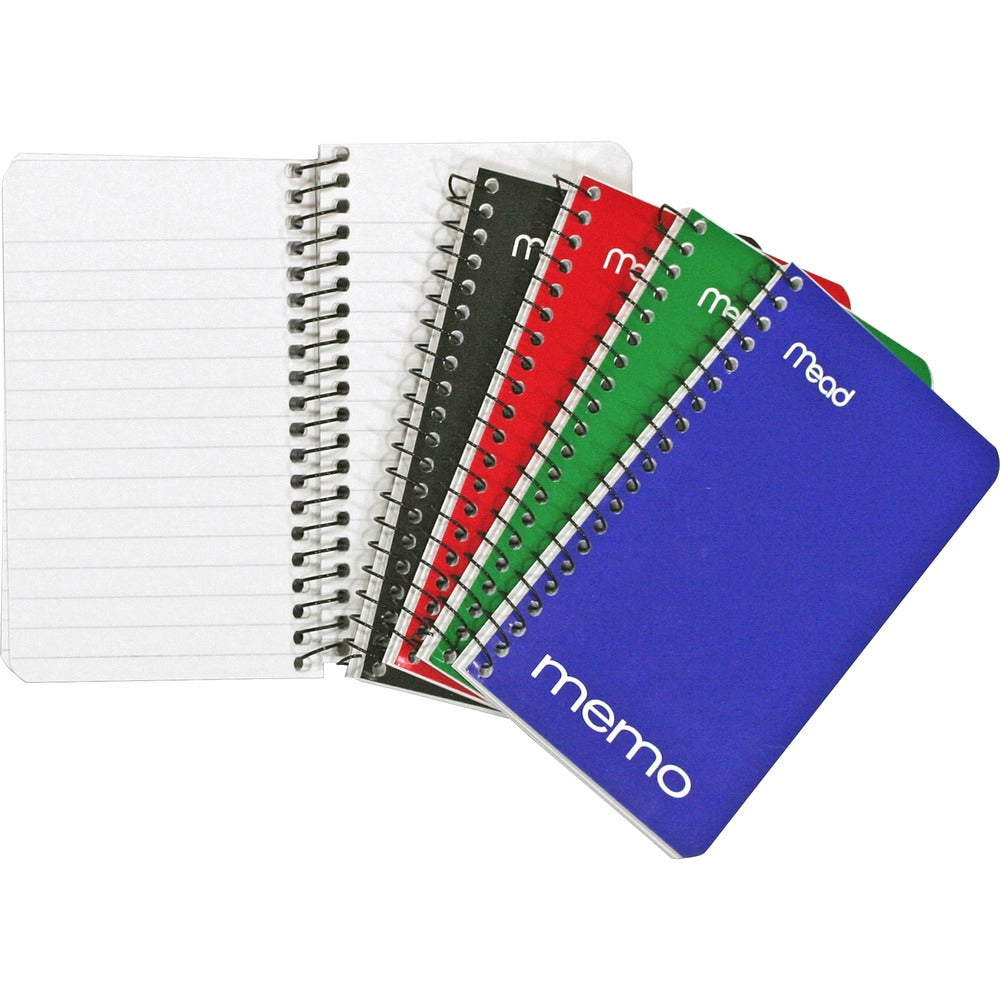 Image of Mead Memo Book, College Ruled, 3"x5", 60 Sheets, Assorted
